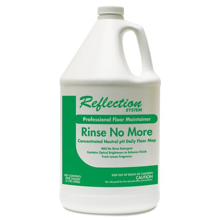 THEOCHEM LABORATORIES Rinse-No-More Floor Cleaner, Lemon Scent, 1 gal, Bottle, PK4 500257